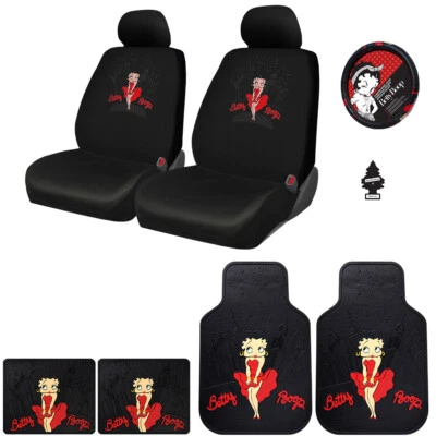 Juego completo de alfombrillas para asiento de volante de camión Betty Boop nuevas para Mazda Foto 1 de 4