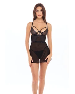 RENE ROFE NEW IN TOWN CHEMISE SLIP & G-STRING SET Size SM-ML - Picture 1 of 2