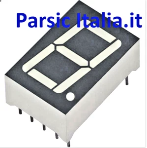 LTS5603AHG LED DISPLAY 7-SEGMENTI CATODO. COMUNE VERDE 1 DIGIT (= 100 PEZZI ) - Foto 1 di 5