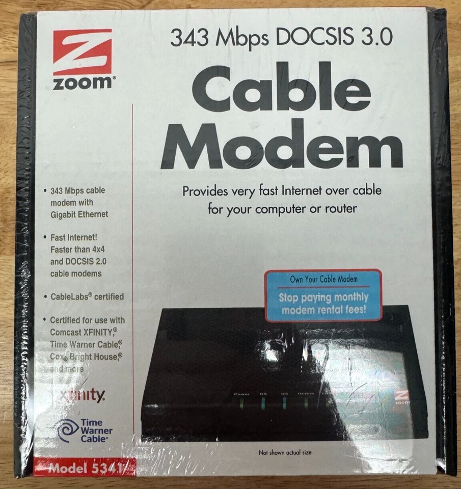 Zoom 5341 Cable Modem - New & Factory Sealed! - Image 1 of 4