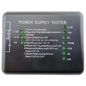 ATX Power Supply Tester 20/24pin Molex IDE SATA HDD Drive Connector for PC 12V - Picture 1 of 7
