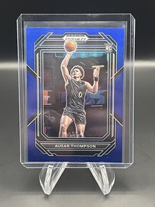 2023 Ausar Thompson Panini Prizm Draft Picks Blue Prizm #d/199 SP SSP Pistons