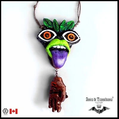 Joyería étnica tribal colgante largo vintage regional hawaiano collar grande hawaiano Foto 1 de 4