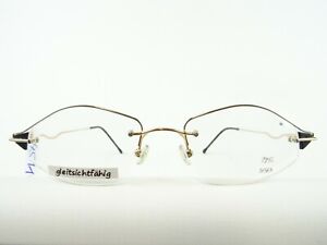 THINK Damenbrille 11 Gr. leicht bicolor Brillenfassung Metall ausgefallen Gr. S