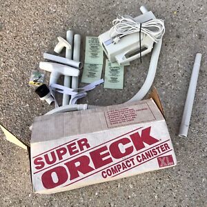 Oreck XL Handheld Super Compact Canister White Vacuum TESTED 4 BAGS INCLUDED