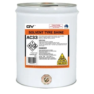 GVOil High Gloss Solvent Tyre Shine - 20L R/AC33/20 - Picture 1 of 1