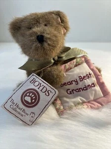 Boyds 82535 Grammy Marrón Peluche 8" Animal Beary Mejor Abuela Edredón - Imagen 1 de 11