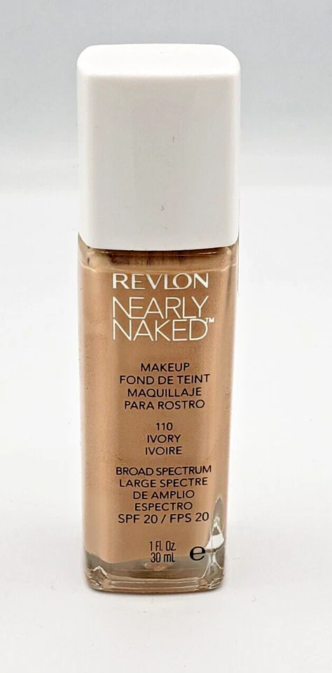 NEW Revlon Nearly Naked BROAD SPECTRUM Makeup- 110 IVORY - Image 1 of 1