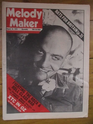 Melody Maker 18 Aug 1979 - UK Subs, Angelic Upstarts, Inmates, XTC Foto 1 de 2