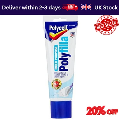Polycell Multi Purpose Polyfilla Polyfiller Ready Mixed 330g (Pack of 1) UK - Image 1 of 4