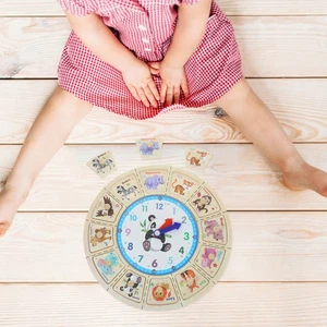 Luchas manuales El reloj niño niño juguete educativo temprano para niños - Imagen 1 de 12
