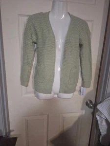 Target Kinder Strickjacke hellgrün (130) - Bild 1 von 4