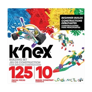 K'NEX 80206 Beginner Building Set, Build 10 3D Models, Educational Toys, 125 Pie - Picture 1 of 9