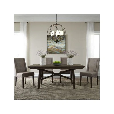 Juego de Mesa Caballete Doble Puente Opcional 5 Piezas en Castaño Oscuro Foto 1 de 4