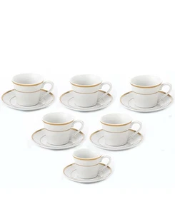 Lorren Home Trends 2oz. Espresso Set Service for 6-Gold - Picture 1 of 5