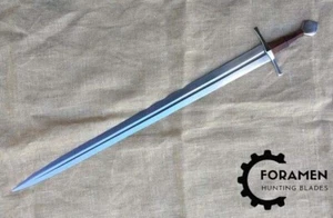 Premium Hand Forged J2 Steel Full Tang Hunting Battle Ready Dagger Sword wood - Picture 1 of 1