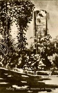 AK Kolberg / Kołobrzeg ca. 1930 (?) Grabstätte von Waldenfels und Nettelbeck - Picture 1 of 1