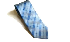NEW Brand Q Italy Men Green Plaid Tie With Matching Pocket Square New With Tag - Picture 1 of 4