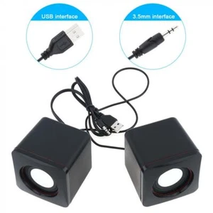 Altavoces de computadora 2.0 estéreo control de volumen alimentados por USB para PC/portátiles/escritorios - Imagen 1 de 11
