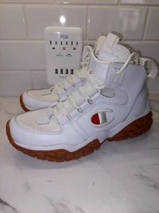 Champion Tank Grid Sneaker Boot CP100024M Men's White Size 8 NWOT - Picture 1 of 16