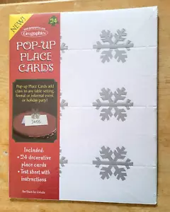 Geografía Copo de Nieve Mesa Ajuste POP-UP Lugar Tarjetas 2 PKS 48 Tarjetas Nuevo en Paquete - Imagen 1 de 4