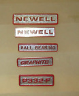 Newell Reel *** Newell P332-F Badge Set ****Silver/ Red******