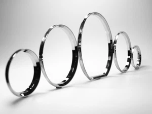 Chrom Tacho Tachoringe LETRONIX CLIP Mercedes S-Klasse W140 SL55 CLIPSEN - Picture 1 of 1