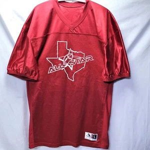 Texas All Star Augusta Sportswear Mens Large Red Jersey Mesh Riding-Cook - Picture 1 of 7