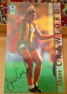 Shane Crawford AFL Greeting birthday Card - Club 10 Young Guns by John Sands. - Picture 1 of 1