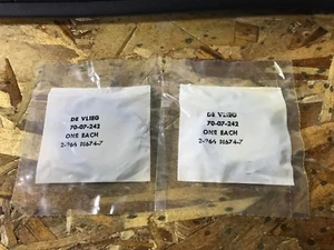 LOT OF 2 PARKER DEVLIEG 70-07-242 2-266 N674-7 O RINGS - Picture 1 of 3