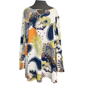 Mini Vestido Para Mujer Nygard Floral Boho Hippie, Manga Larga Campana - Imagen 1 de 9