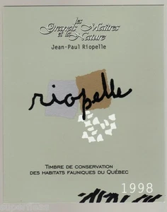 Canada 1998 Quebec Habitat Conservation folder Jean-Paul Reopelle art stamp QW11 - Picture 1 of 2