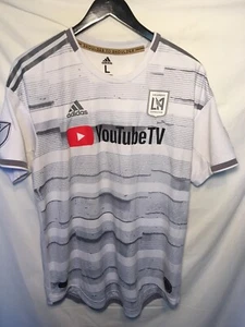 Kit Maglia Los Angeles Galaxy 2019 Adidas Youtube Bianco MLS Calcio - Uomo Large - Foto 1 di 13