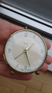 Emes 270.313 SMALL HAND-WINDING VINTAGE ALARM CLOCK REVEIL SVEGLIA WATCH 60's - Imagen 1 de 11