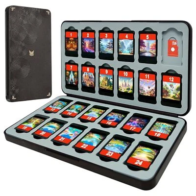 PALPOW Switch Spiele Aufbewahrungsbox – Platz für 48 Spiele & MicroSD-Karten