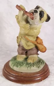 More details for boxer ornament playing a flute 5 inches tall working pedigree dog breed