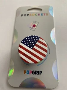 Empuñadura de teléfono PopSockets PopGrip vintage bandera estadounidense intercambiable NUEVO - Imagen 1 de 2