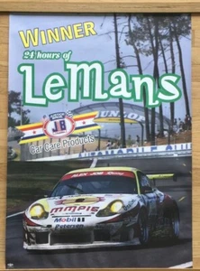 Original Porsche Vintage Racing Poster 34x24” Winner 24 Le Mans Copyrighted - Picture 1 of 7