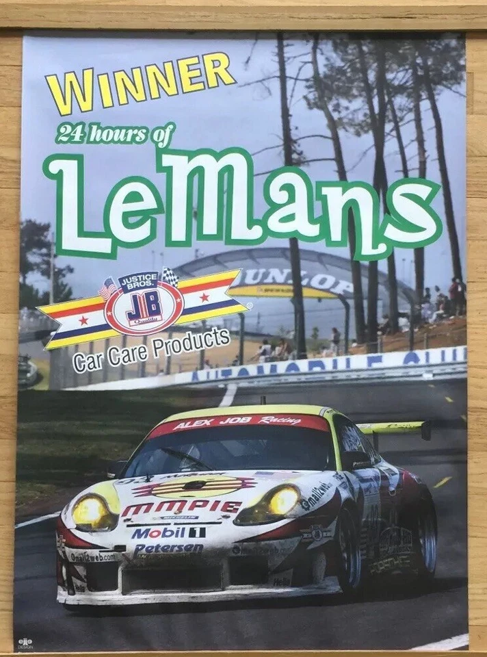Original Porsche Vintage Racing Poster 34x24” Winner 24 Le Mans Copyrighted - Image 1 of 4