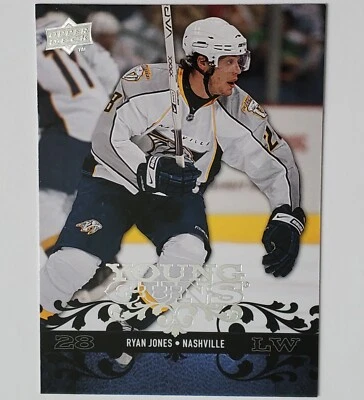 RYAN JONES 2008-09 Upper Deck Series 1 Hockey Young Guns Rookie Card #226 RC - Image 1 of 4