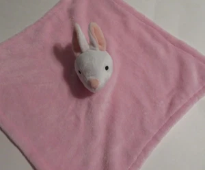 Moon and Stars pink Plush Bunny Lovey Baby Security Blanket comforter (RARE) - Picture 1 of 2