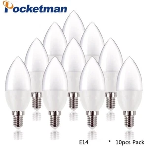 10 PIEZAS Bombilla LED E14 SMD2835 Lámpara Hogar Iluminación LED Candelabro Luz 220V - Imagen 1 de 11