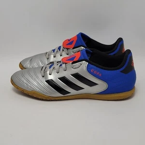 Adidas Copa Tango Rasenschuhe Herren Fußball Fußball Sneaker Metallic Silber Blau - Bild 1 von 11
