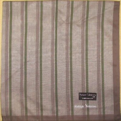 Rudolph Valentino *Stripe Scarf Handkerchief 47cm /MESIBE - Image 1 of 4