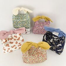 Girls Women Cute Lunch Box Mini Handbag Rabbit Ears Lunch Bags Food Storage Bag