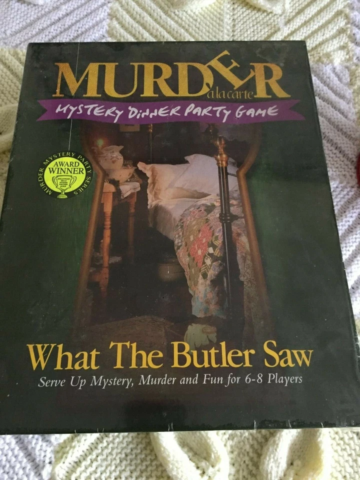 Murder a La CARTE What The Butler Saw 1999 Complete VGC Mystery Dinner Party