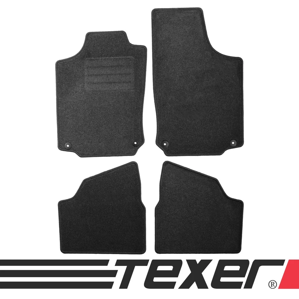 Fussmatten für Opel Corsa C Bj. 2000-2006 Graphit / Anthrazit Textil Fußmatten - Bild 1 von 4