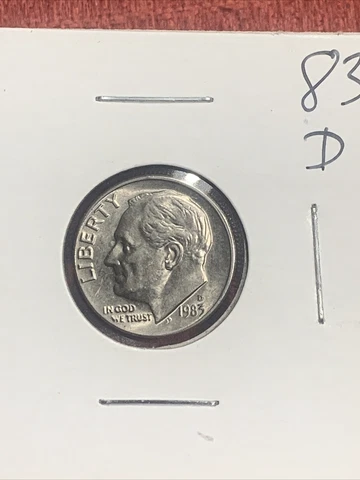 1983 D Roosevelt Dime Uncirculated Free Shipping Cover