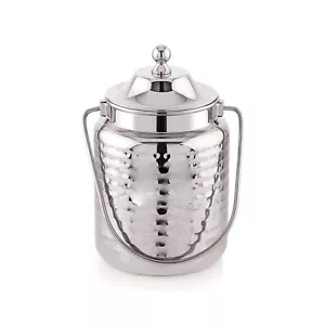 Stainless Steel Oil/ Milk Ghee Container, with Upper Lid ( 3 Litre ) - Picture 1 of 3