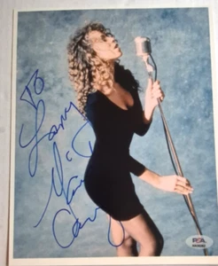 MARIAH CAREY FOTO FIRMATA AUTOGRAFATA 8X10 PSA COA - Foto 1 di 3